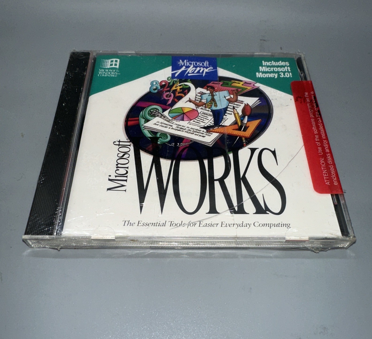 Microsoft Works software for Windows w/ Money 3.0 New Factory Sealed 1994