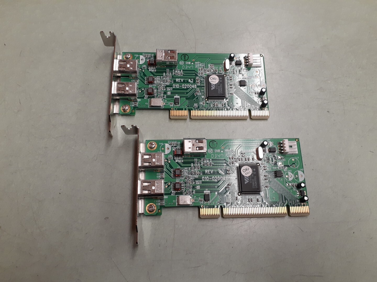 (2) Addonics Rev A2 010-020046 PCI Card