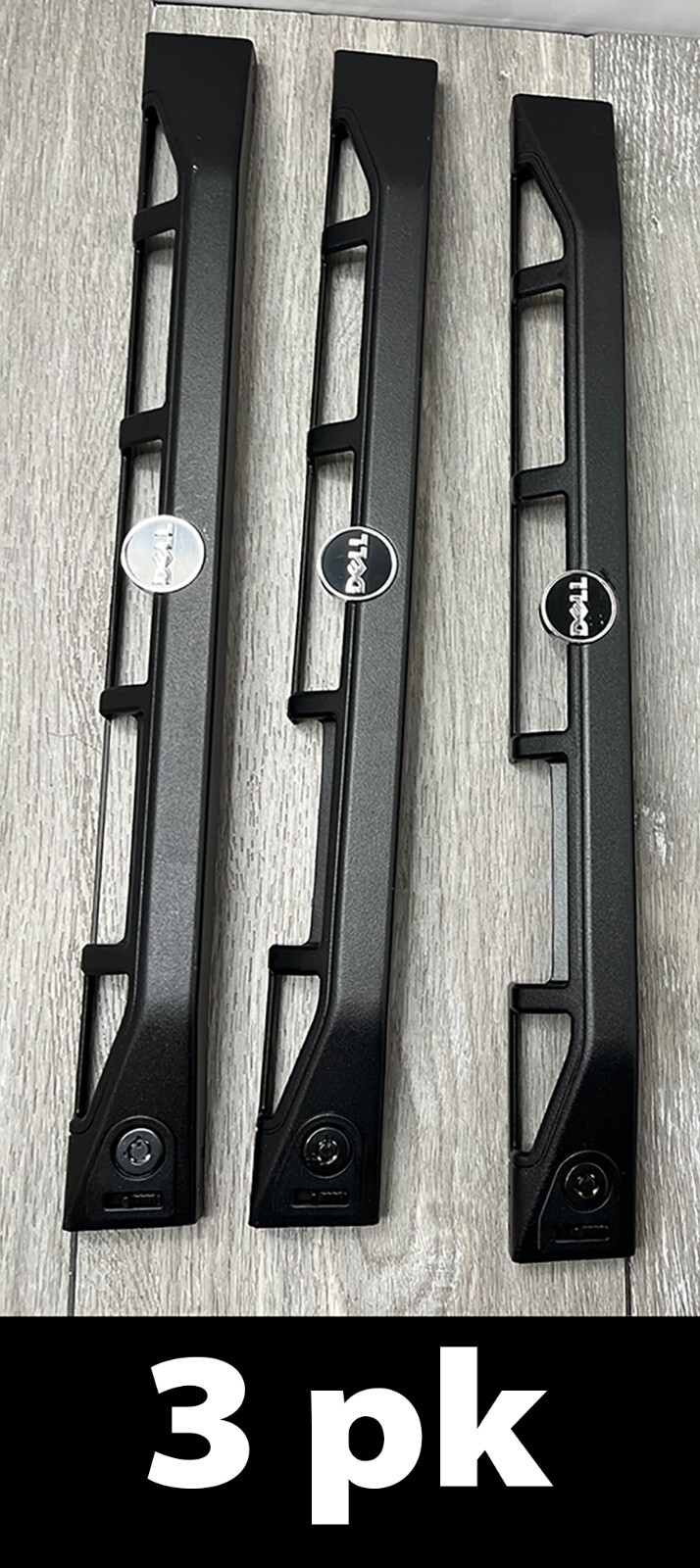 3-Pack Dell Server Rack Covers, 1U Black