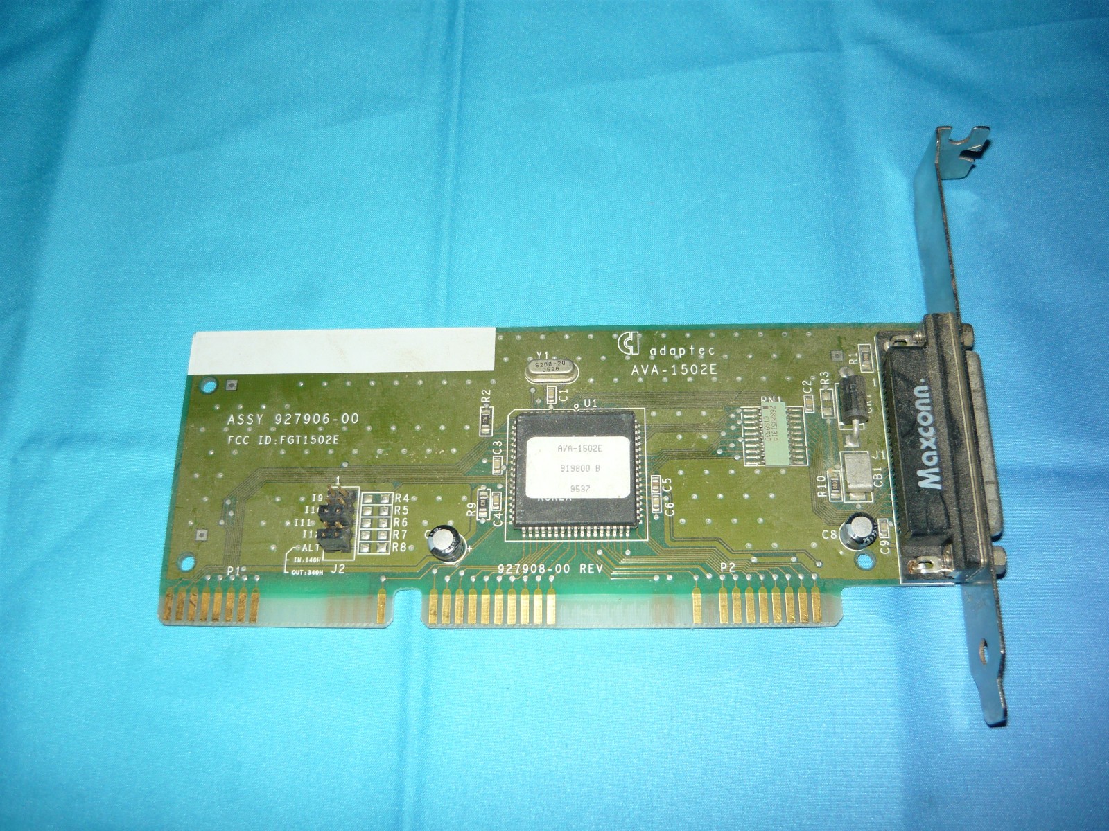 Adaptec AVA-1502E External DB25 SCSI Controller Card Iomega ZIP Used Good