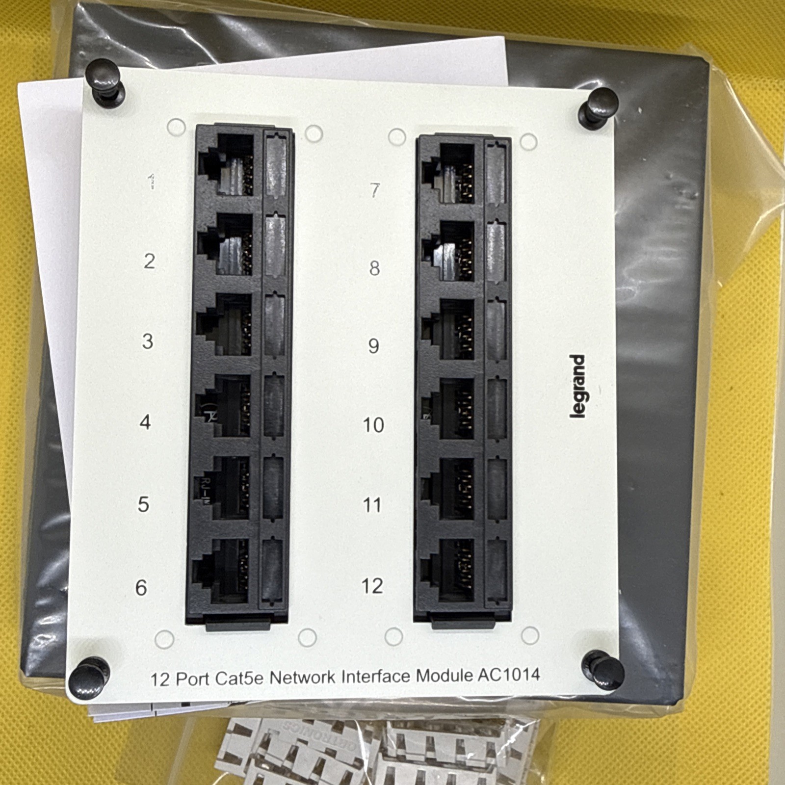 Legrand  ON-Q 12-Port Cat 5 Network Interface Module AC1014
