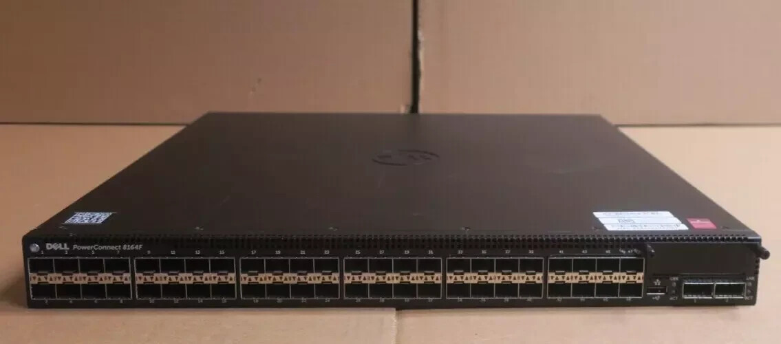 Dell PowerConnect 8164F 48x 1/10GbE SFP+ + 2x 40GbE QSFP+ Port L3 1U Switch
