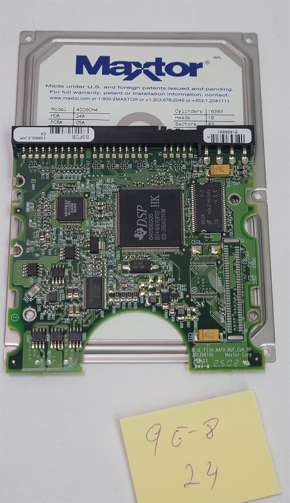 Maxtor D540X-4D / 4D080H4 IDE HDD Main PCB Control Board