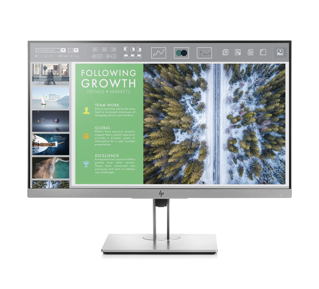 HP EliteDisplay E243 24" Monitor 60Hz 5ms FHD DP HDMI For Productivity Gaming