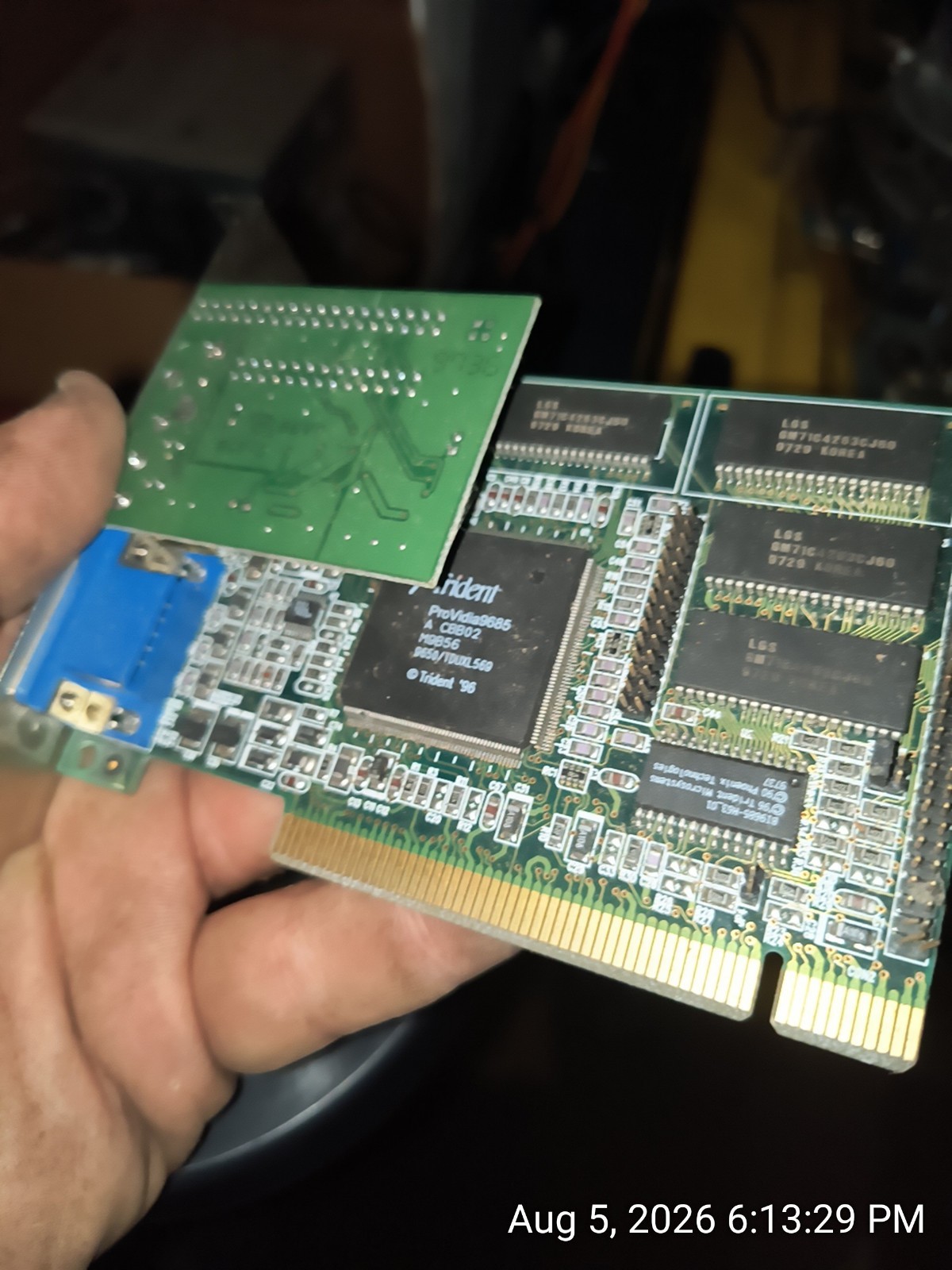 Jaton TVGA9685PCI – Trident ProVidia 9685  PCI VGA TVGA9685 addon Daughter Card 