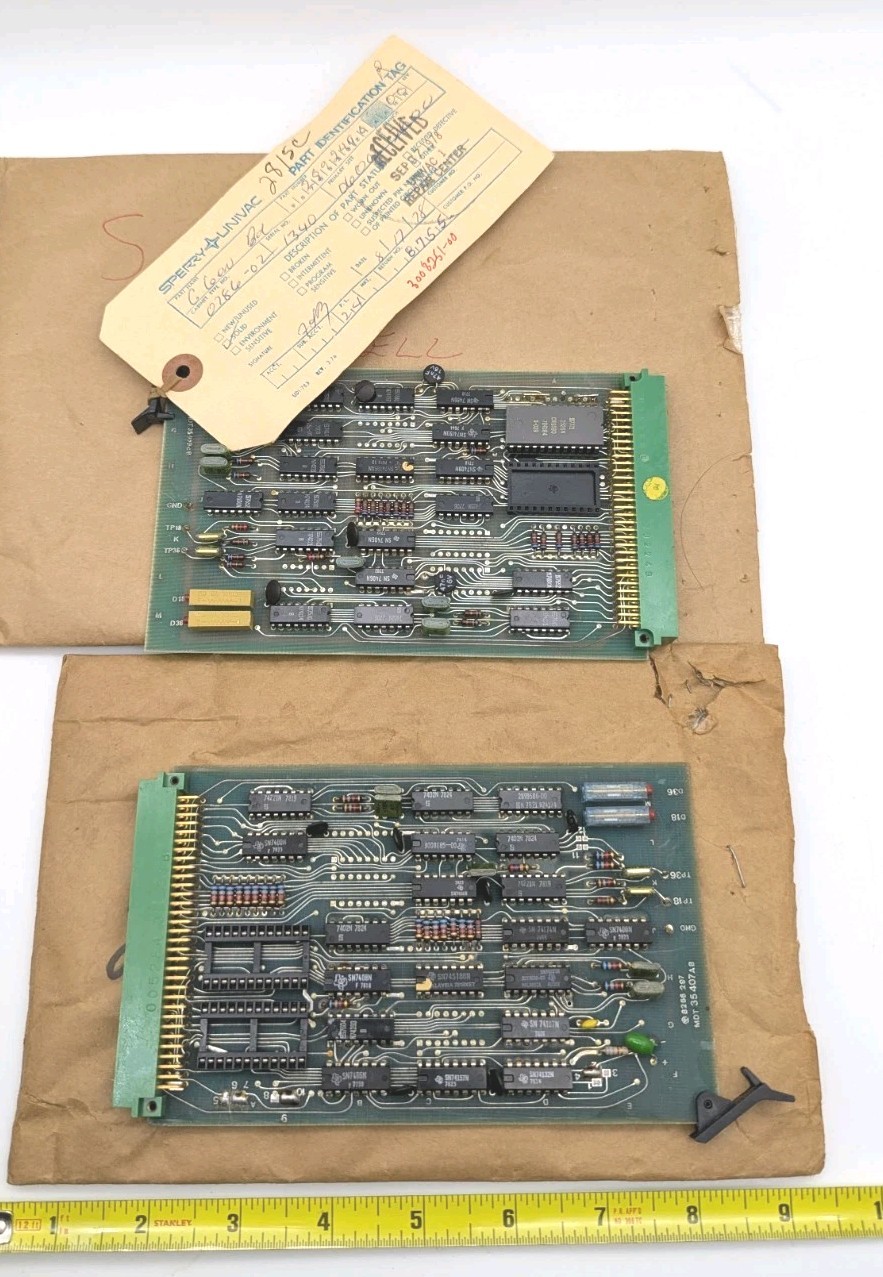 1978 UNIVAC/Sperry Logic Board Set Of 2  – Rare
