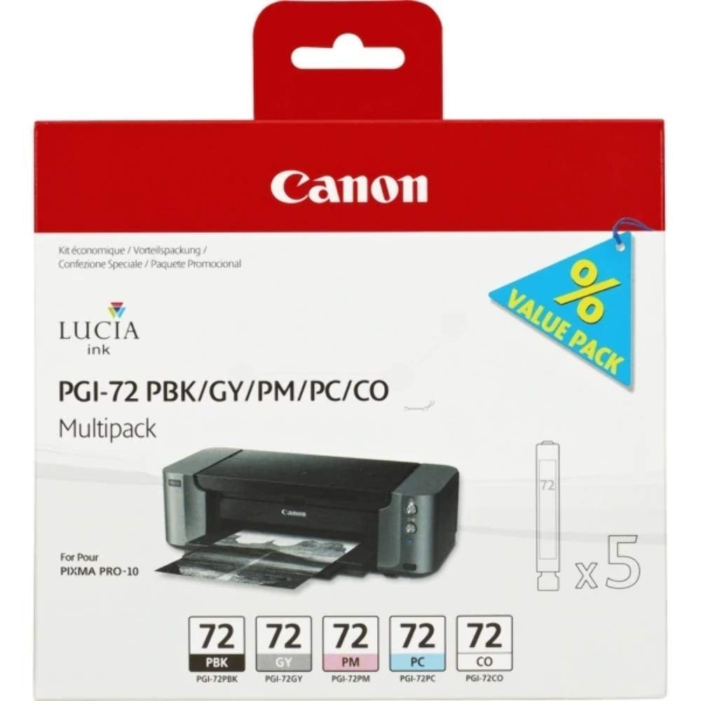 Canon PGI-72 PBK/GY/PM/PC/CO ink Multi pack for Pixma Pro-10