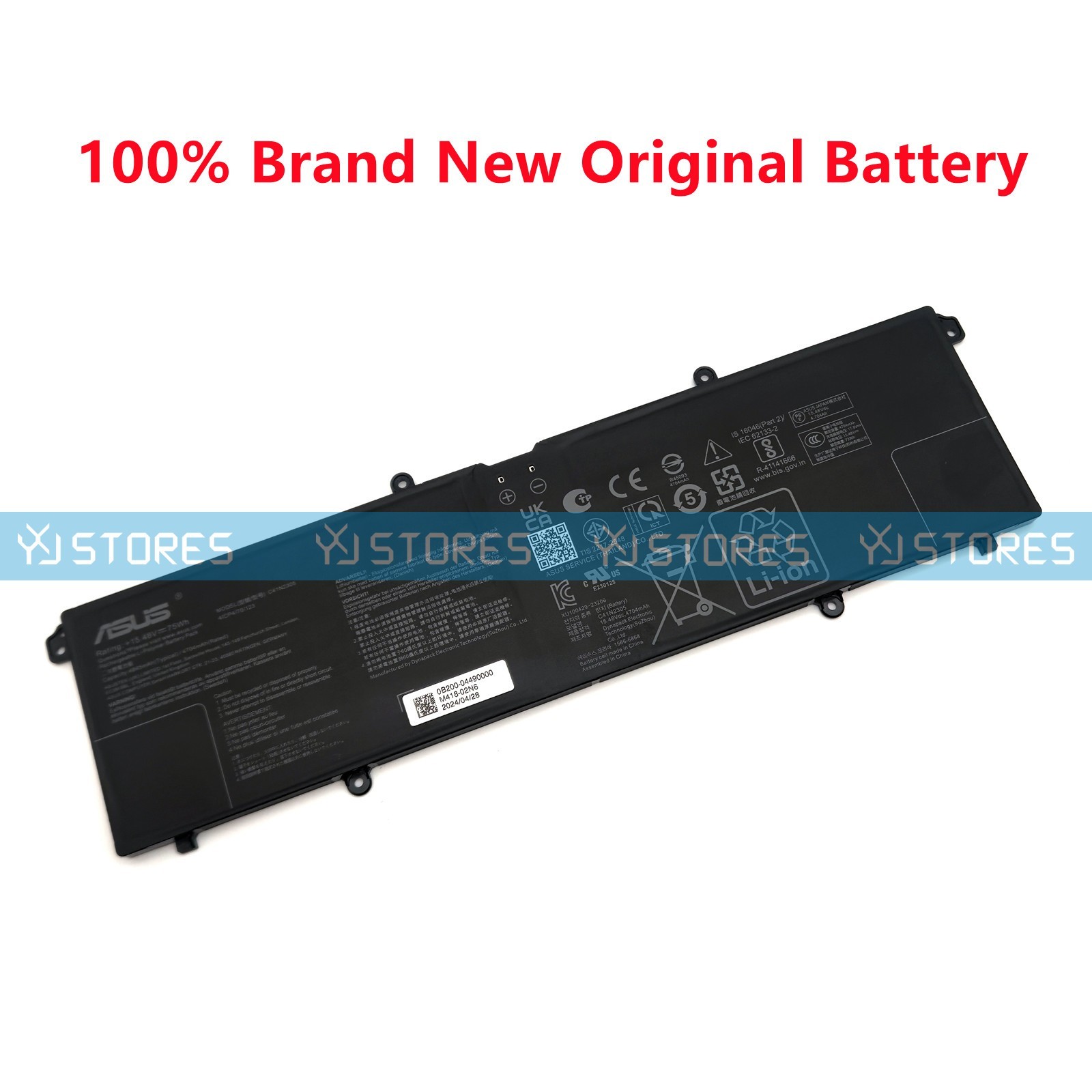 Genuine C41N2305 OEM Battery for Asus Vivobook Pro 15 OLED N6506 N6506MJ N6506MU