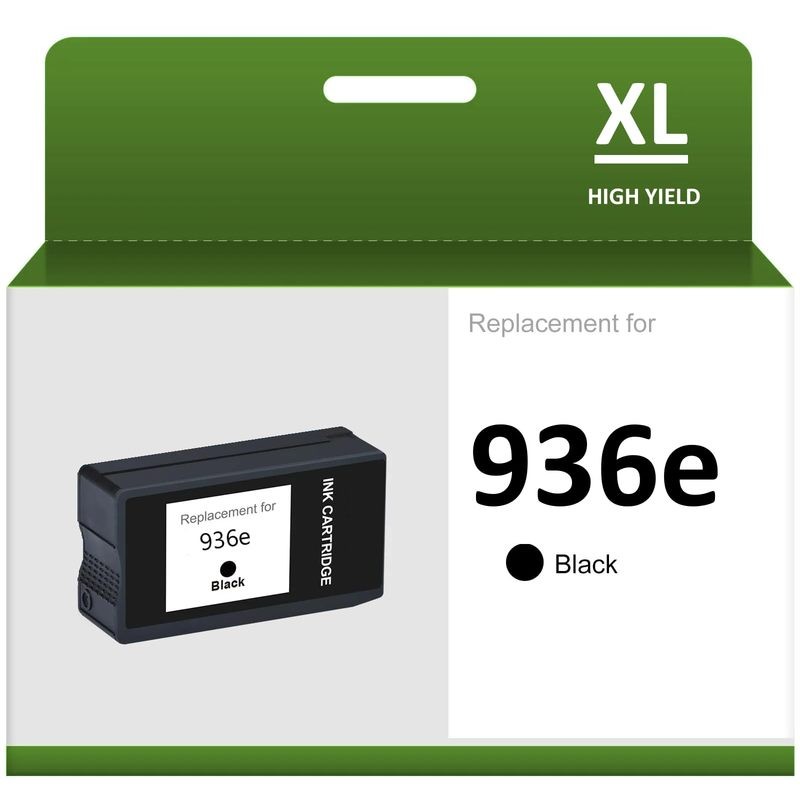 Compatible Black Ink Cartridge 936e 936 Replacement for 9110 9130 Series Printer