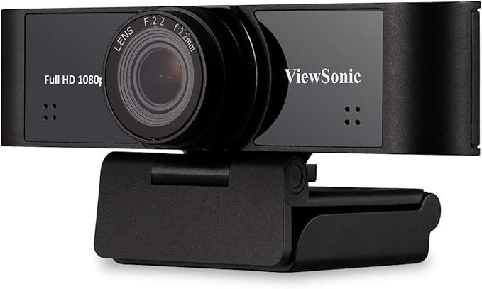 ViewSonic VB-CAM-001 Full HD 1080p USB Web Camera w/Dual Stereo Microphone