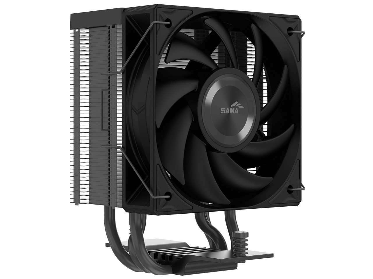 SAMA X30 Single-Tower CPU Air Cooler, 3 Copper Heat Pipes, 100mm PWM Fans, for