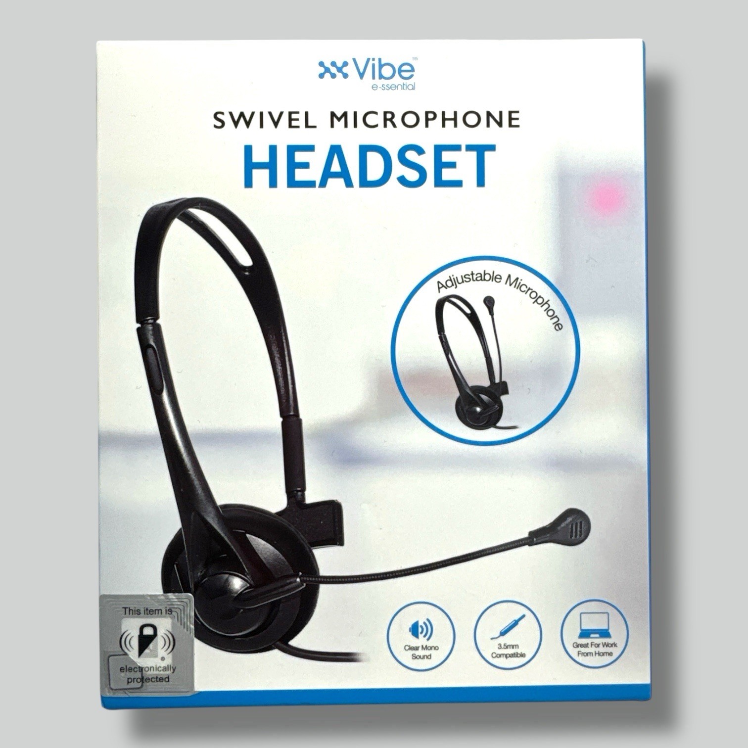 New VIBE 3.5mm Plug-in Mono Headset With Swivel Microphone