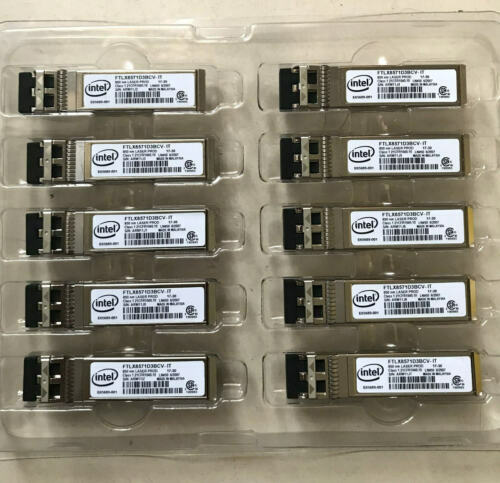 10pcs FTLX8571D3BCV-IT E10GSFPSR SFP+ Transceiver For Intel X520-DA2/SR2