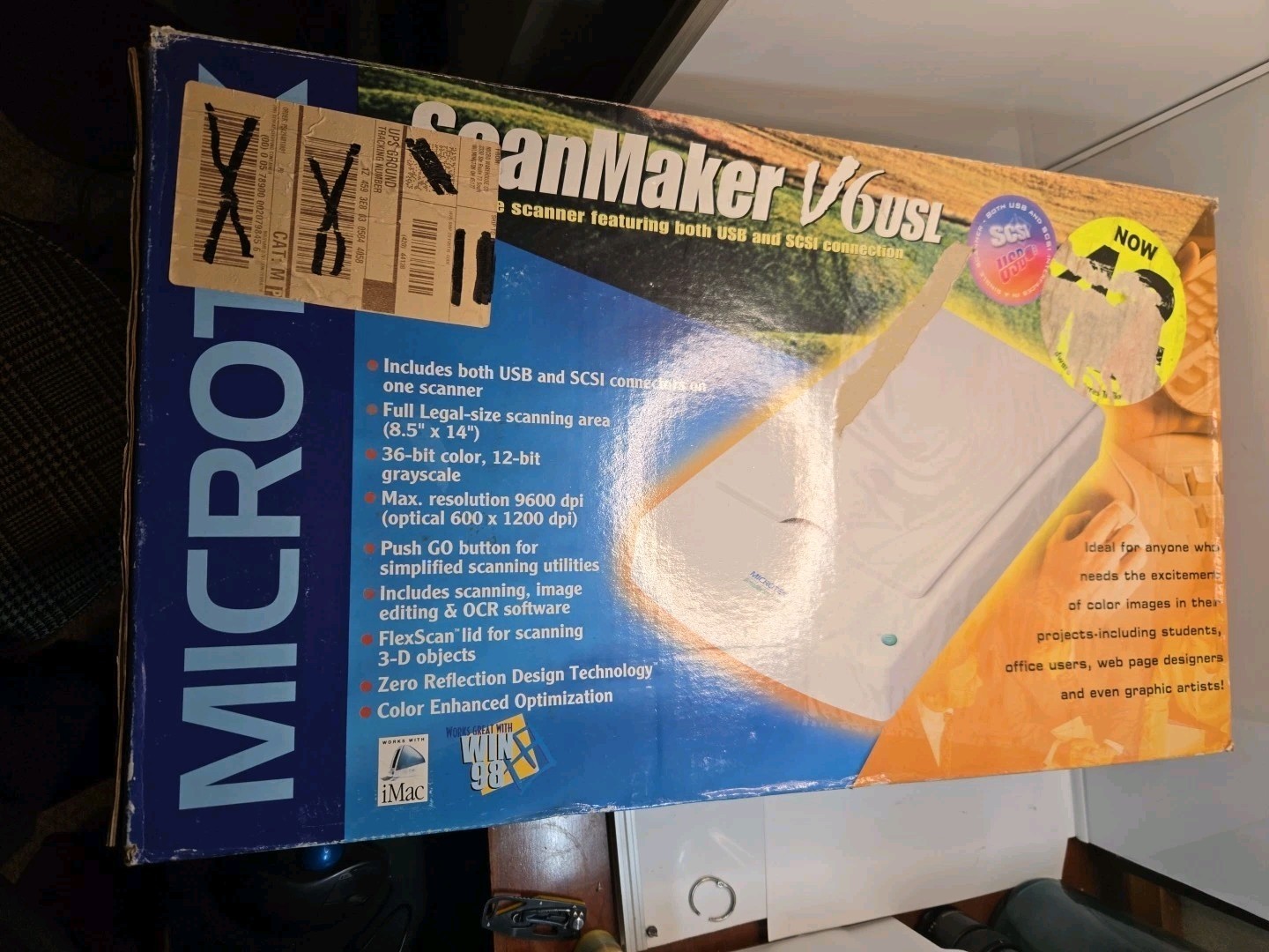 Microtek ScanMaker V6UPL Flatbed Scanner