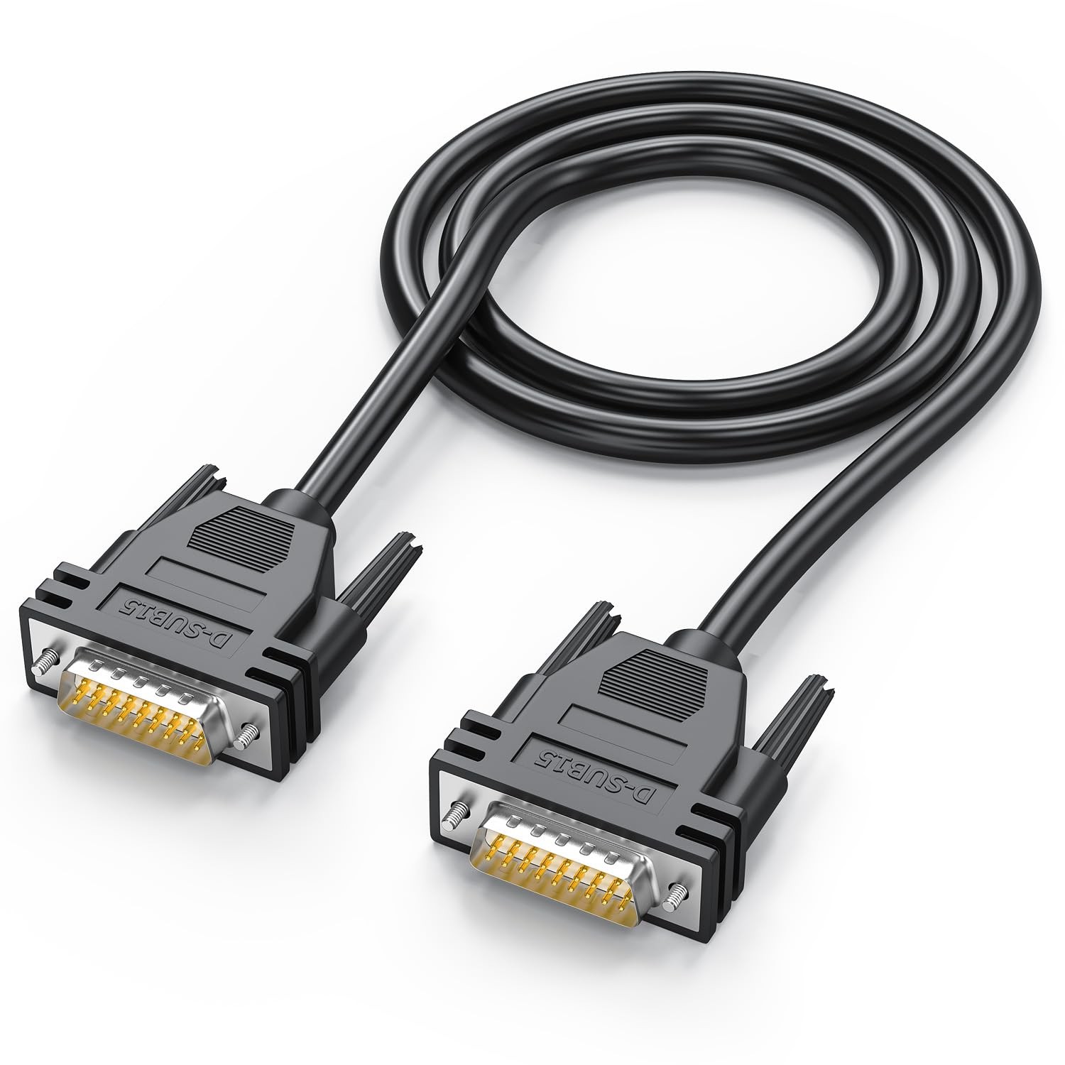 D-Sub 26 Pin Cable Double Shielded, DB26 Male to Male Cable 5FT, 26 Pin Extensio