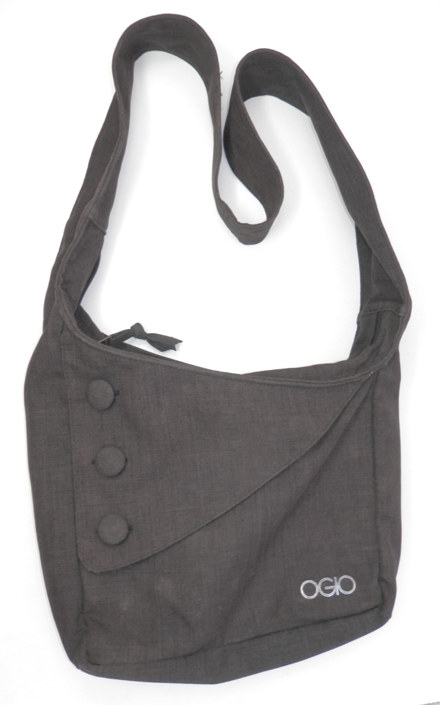 OGIO Brooklyn Tablet Crossbody Bag • Shoulder Bookbag Messenger Charcoal Gray