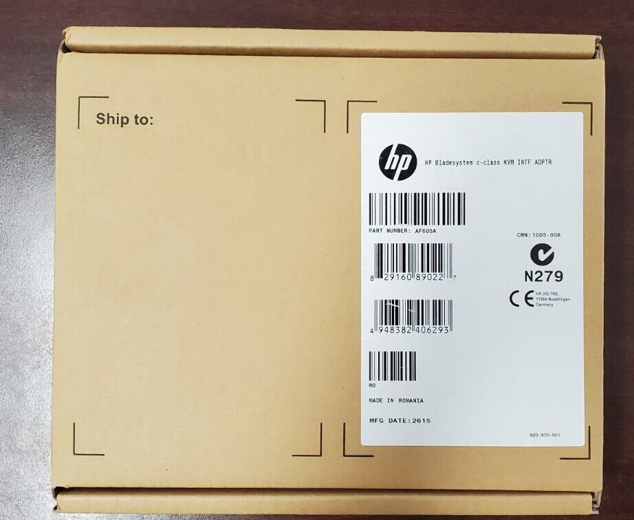 HP AF605A Interface Adapter Cable KVM Bladesystem C-class 439874-001