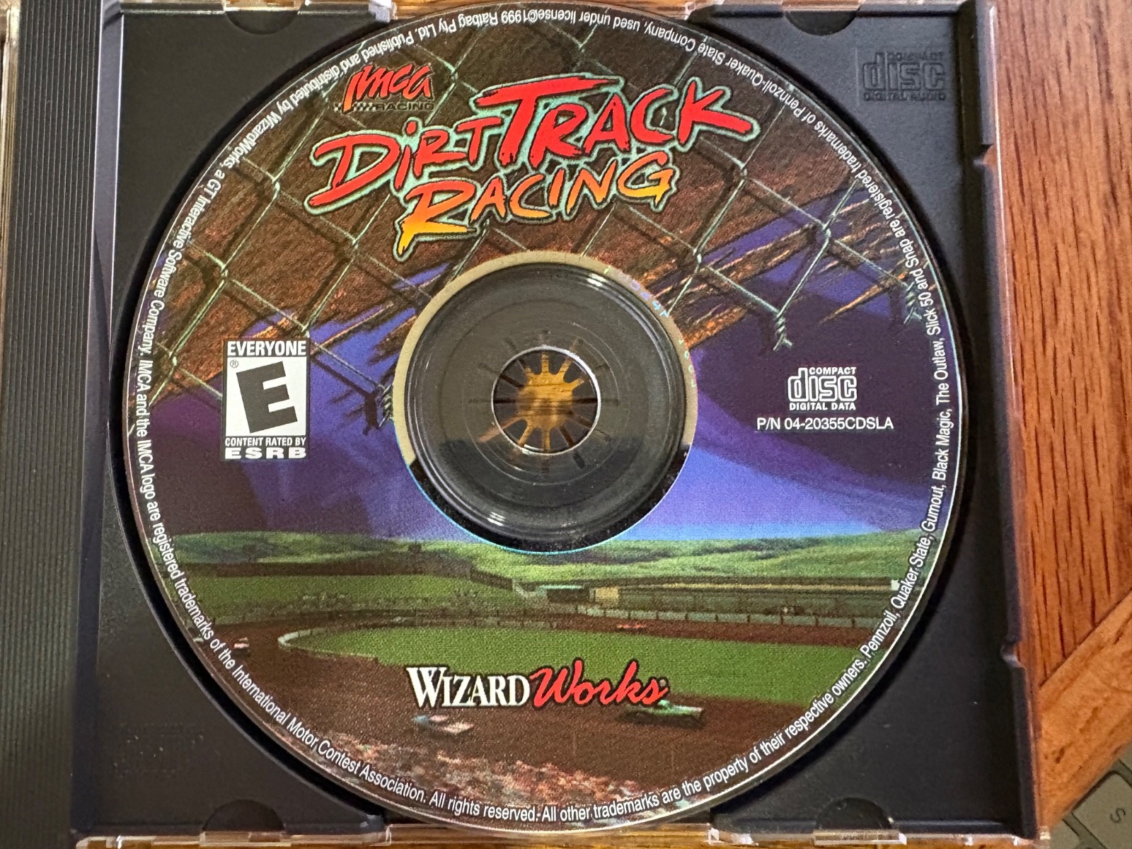 WizardWorks IMCA Dirt Track Racing Software in Jewel Case