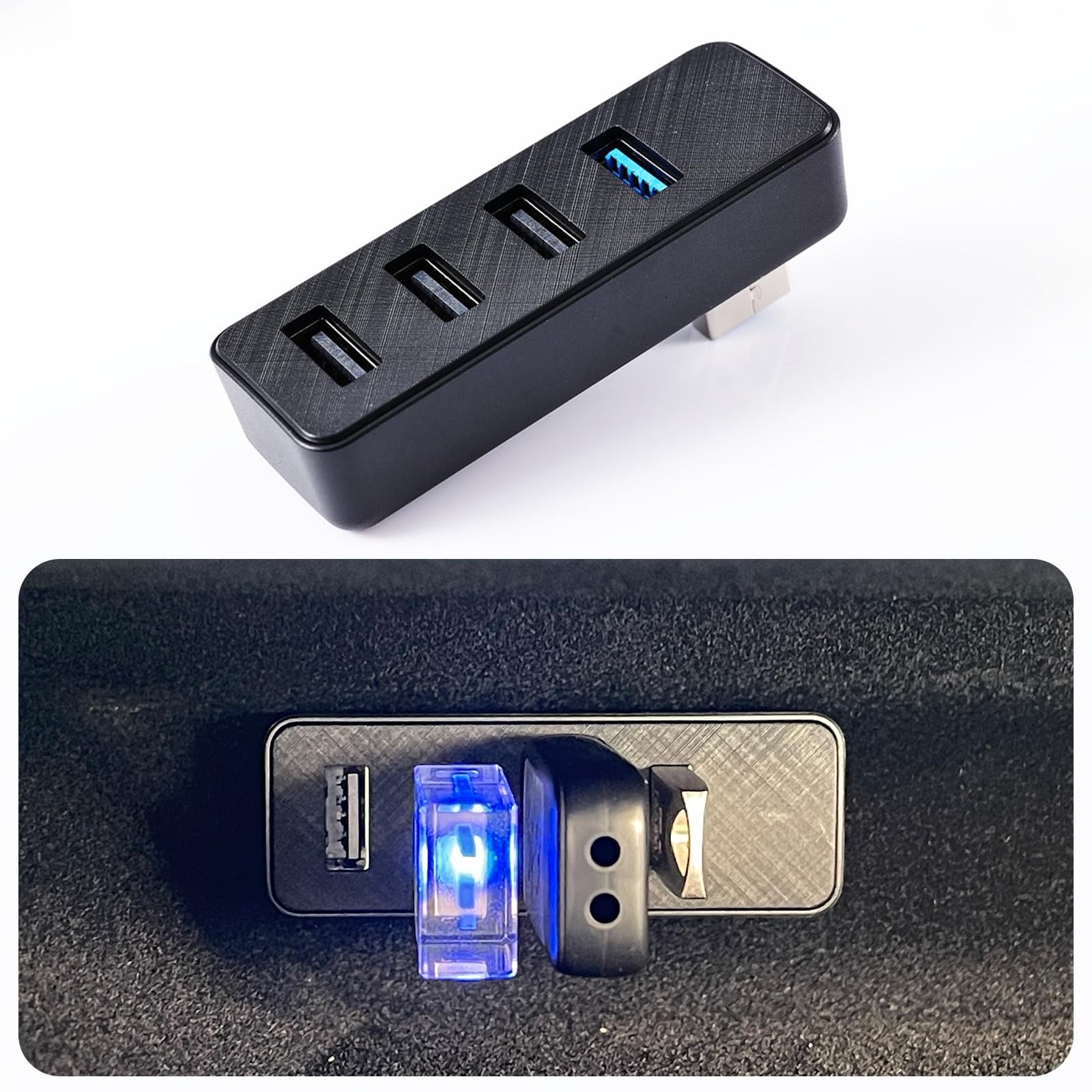 DGXWLLW USB Hub for Tesla Model Y Juniper 2025 2026 3 Highland 2024... 