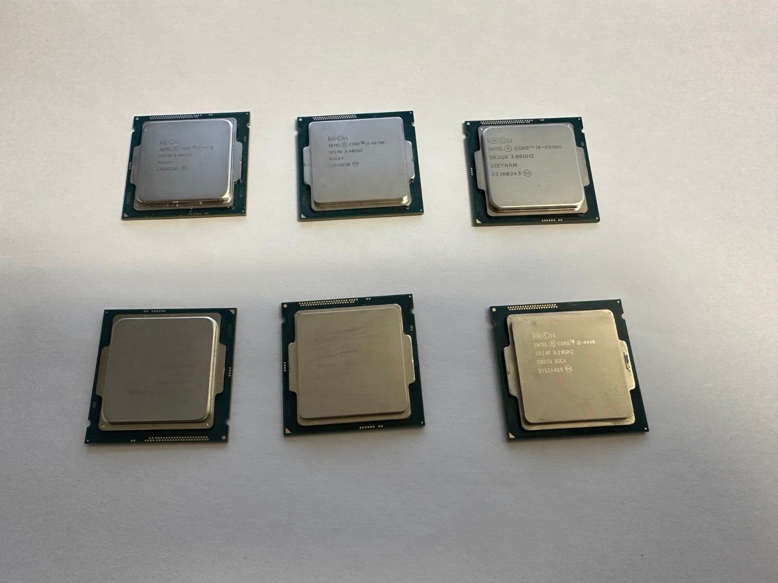 LOT OF 6 INTEL  CORE i7, i5 CPU'S  4th GEN (2 X i7, 4X i5) processors
