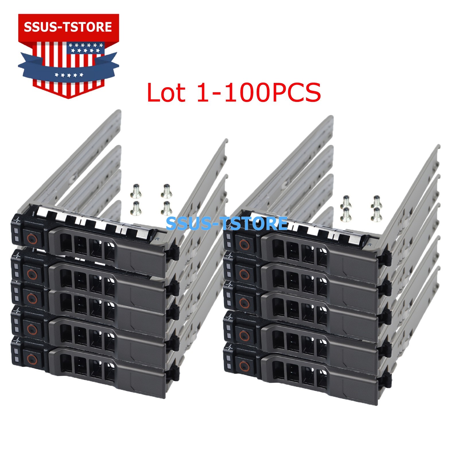 Lot 2.5" 8FKXC Drive Caddy Tray For Dell PowerEdge R730 R730XD R630 R720 R430