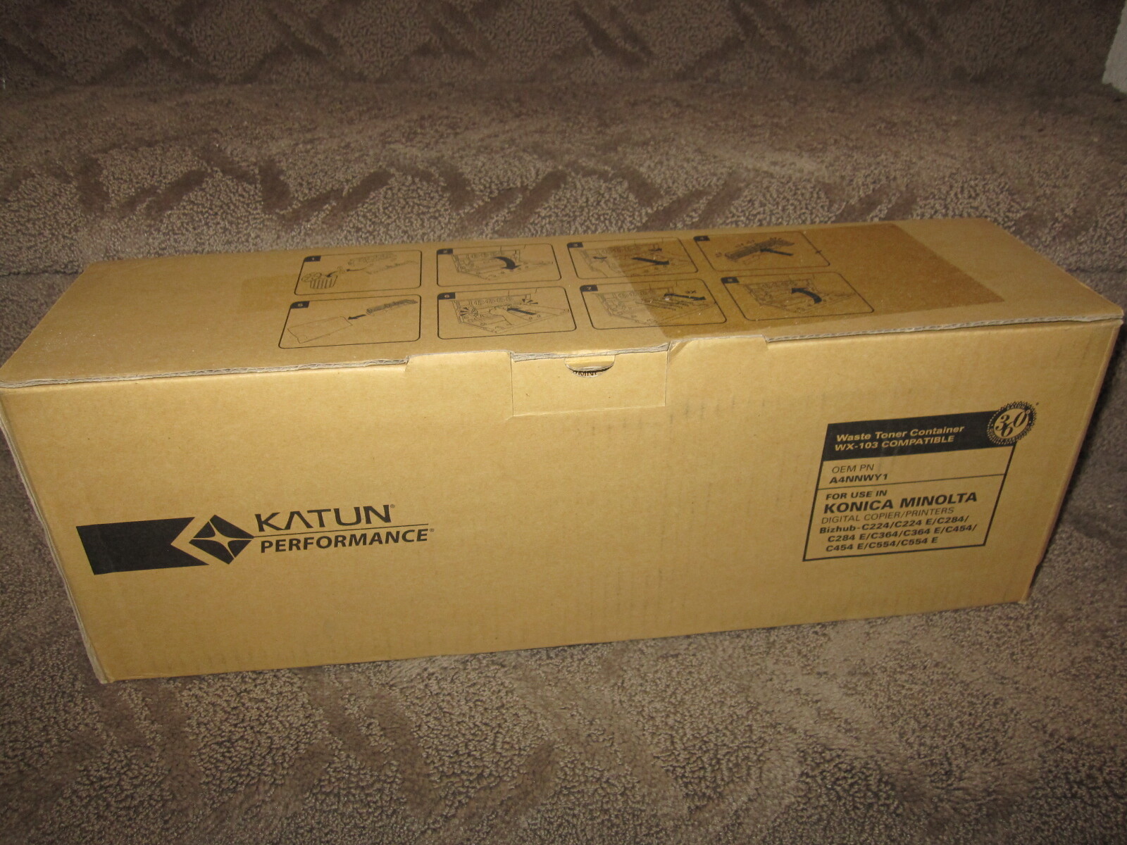  Katun WX-103 Waste Toner Box Performance Konica Minolta Bizhub OEM A4NNWY1