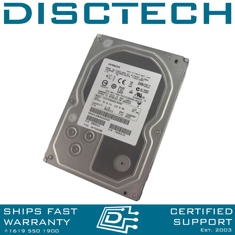 Hitachi UltraStar 7K3000 0B26312 Serial SCSI / SAS Hard Disk Drives
