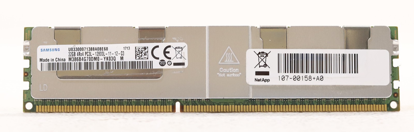 Samsung 32GB 4Rx4 PC3L-12800L-11-12-C0 ECC Server Memory P/N: M386B4G70DM0-YK03Q