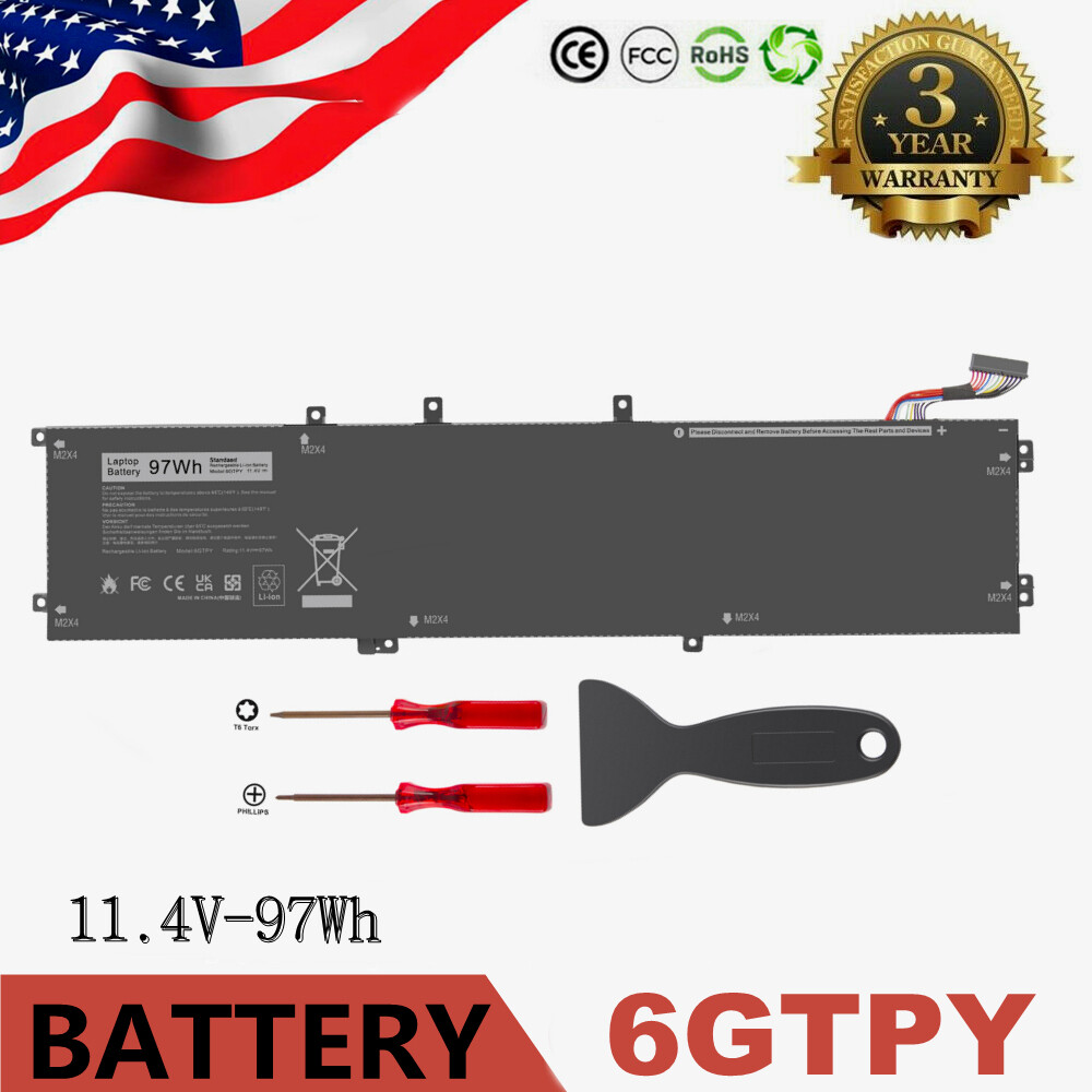 Lot 10 6GTPY Battery For Dell XPS 15 7590 9570 9560 9550 Precsion 5510 5530 5520