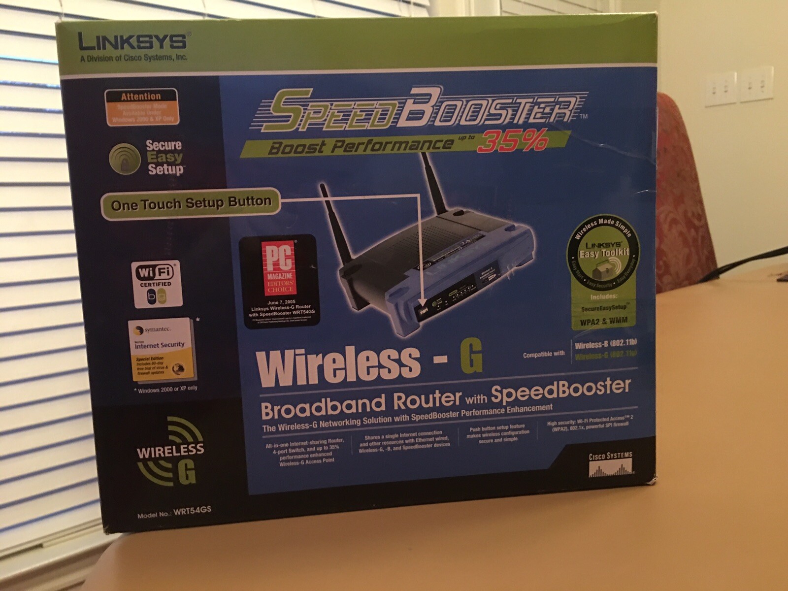 Linksys WRT54GS 54 Mbps 4-Port 10/100 Wireless G Router