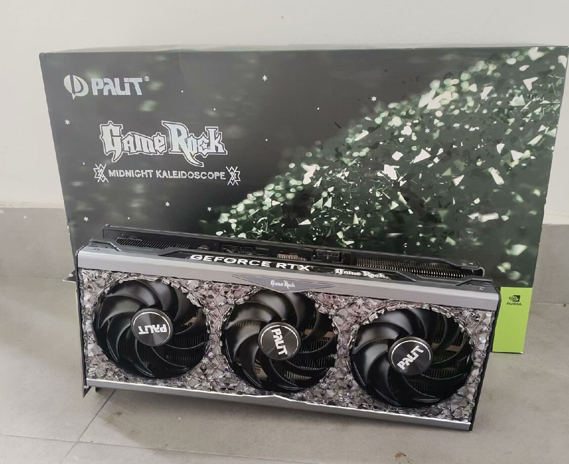 For Parts Palit GeForce RTX 4090 GameRock Midnight No Core & VRAM(Ship from HK)