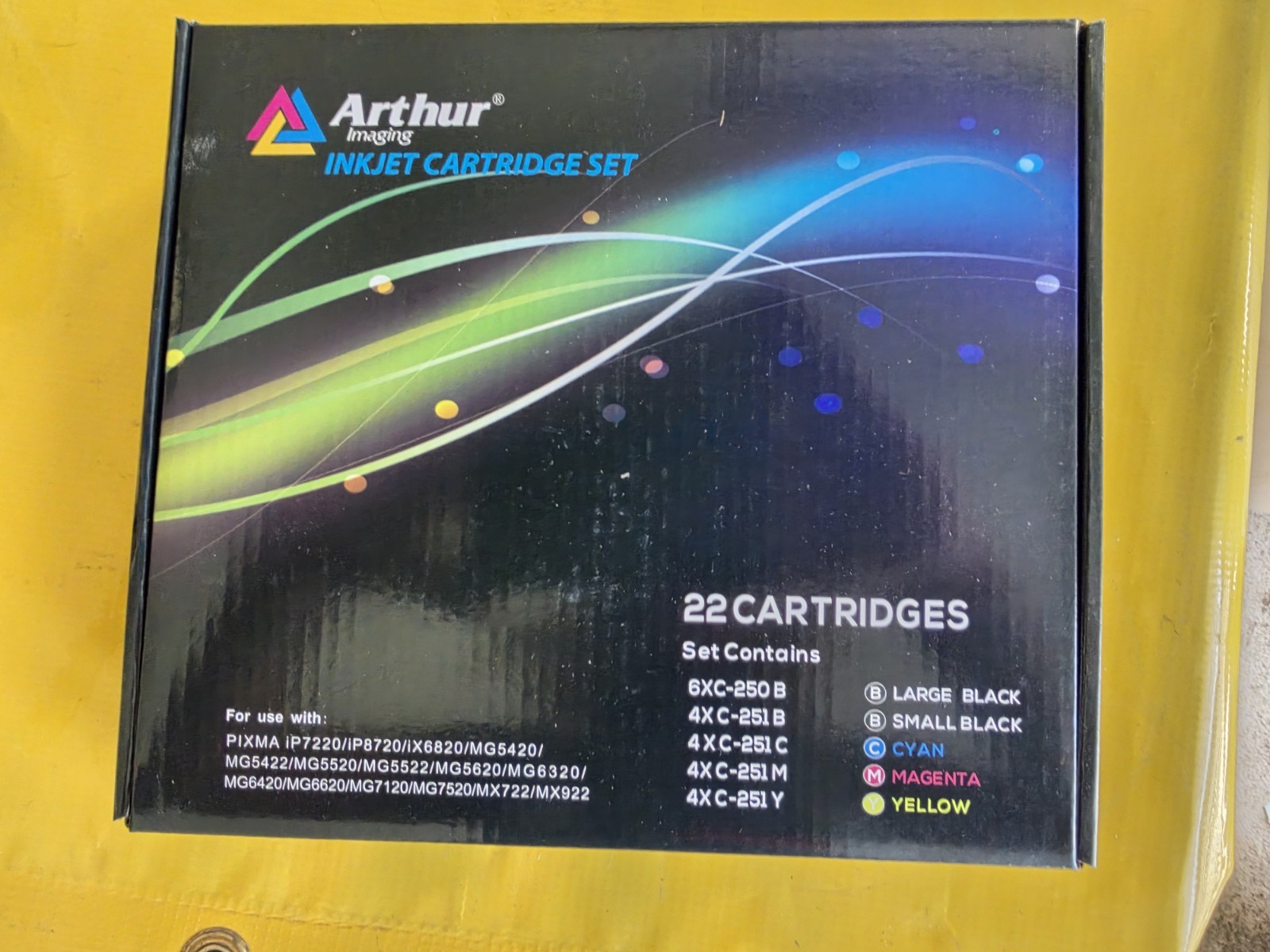Arthur Imaging 22-Pack Ink Cartridges Canon PGI-250XL CLI-251XL PIXMA New