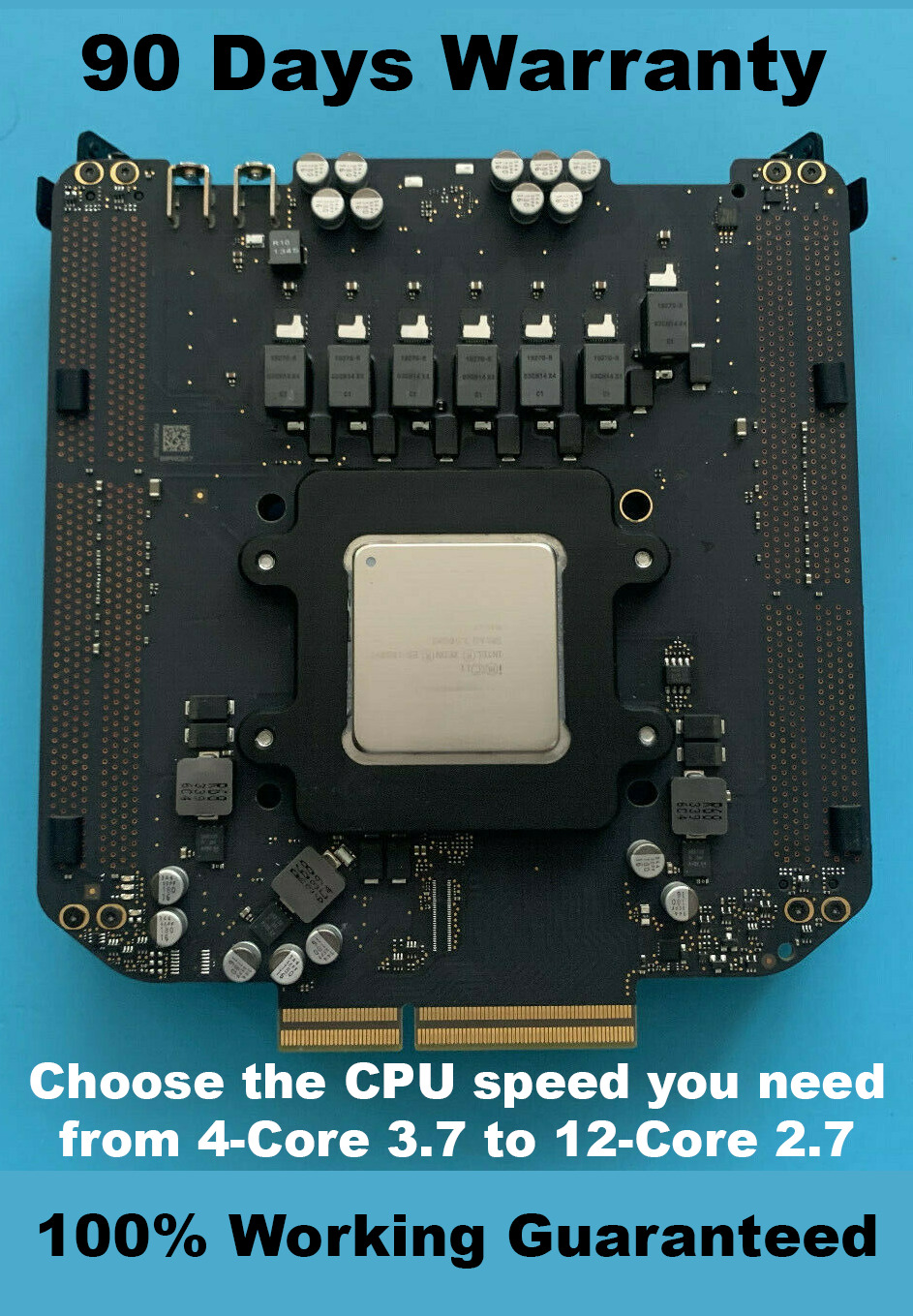 Apple Mac Pro 2013 A1481 CPU Board 820-5494-A w/ RAM Slot Max to 12-Core 2.7GHz