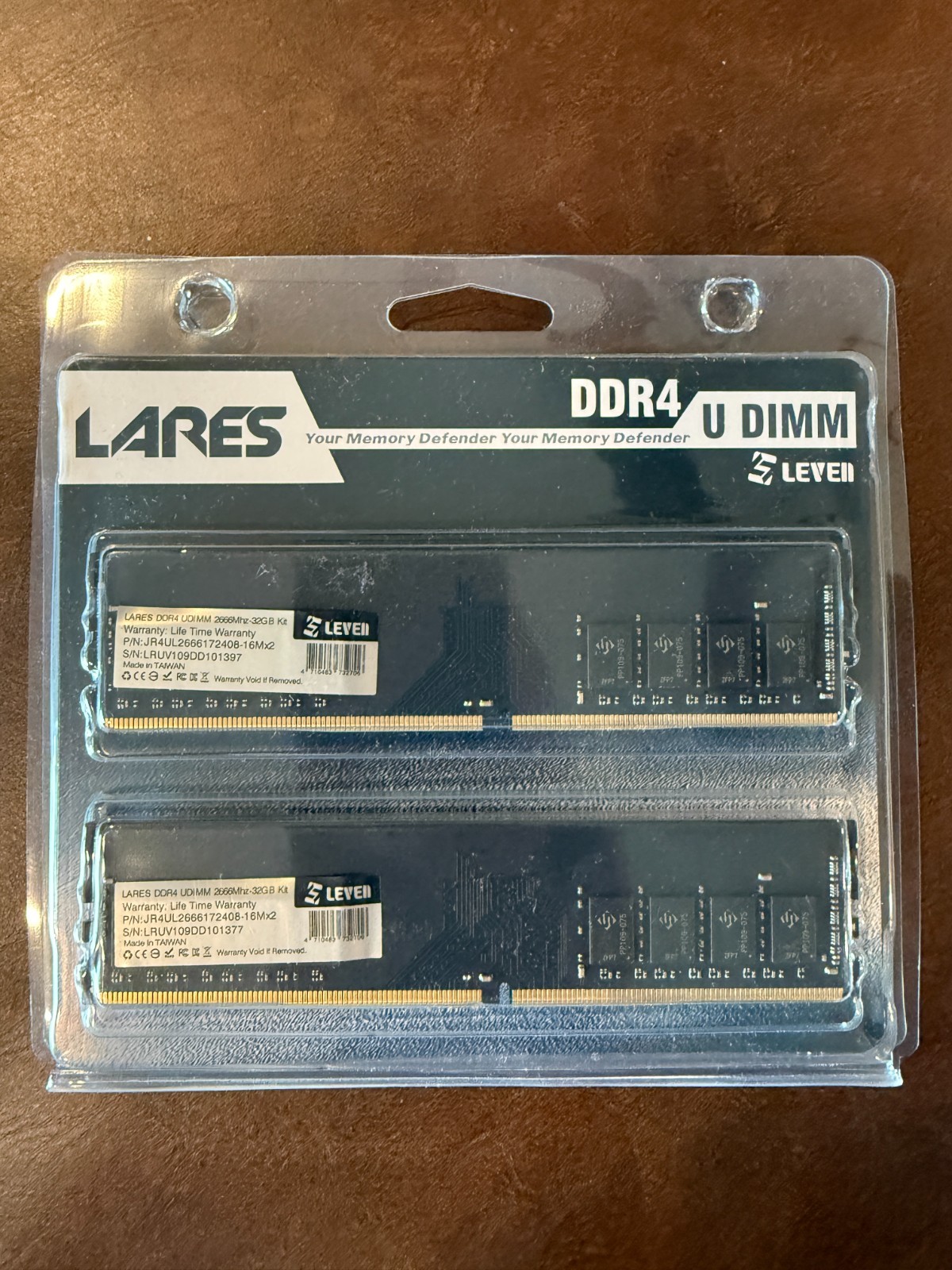 Leven DDR4 32GB Kit 2x16GB DDR4-2666 PC4-21300 Desktop RAM TESTED