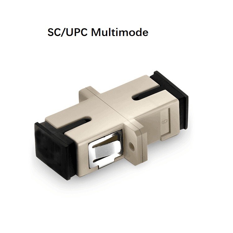 25Pcs SC to SC Multi-Mode OM3 OM4 Fiber Optical Flange Connector Coupler Adapter