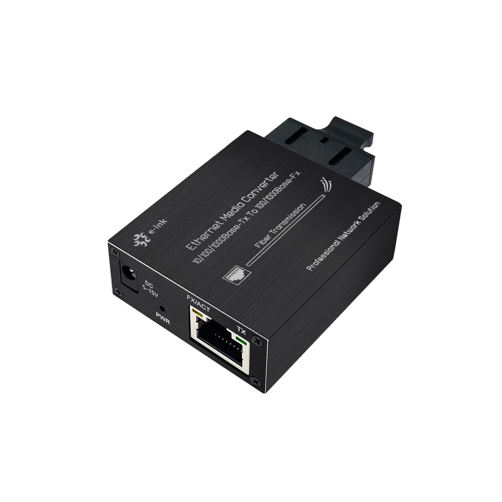 Ultra-Compact Gigabit Ethernet to SC Fiber Media Converter 120km