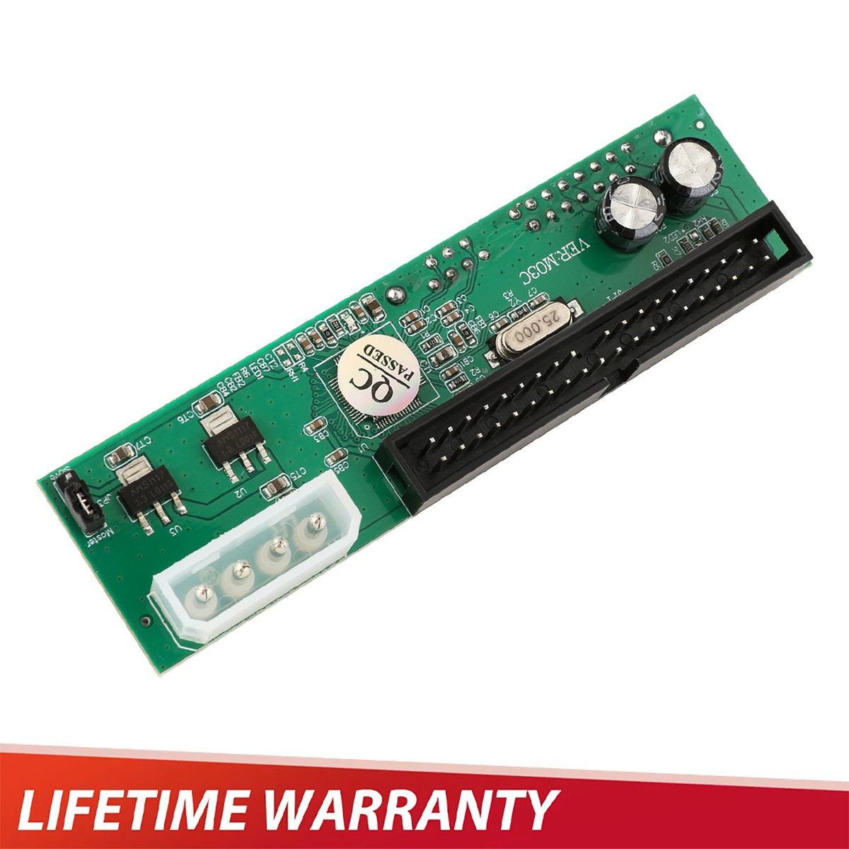 IDE to SATA Adapter 40 Pin PATA for PC Desktop Green Geartronics Model JP103