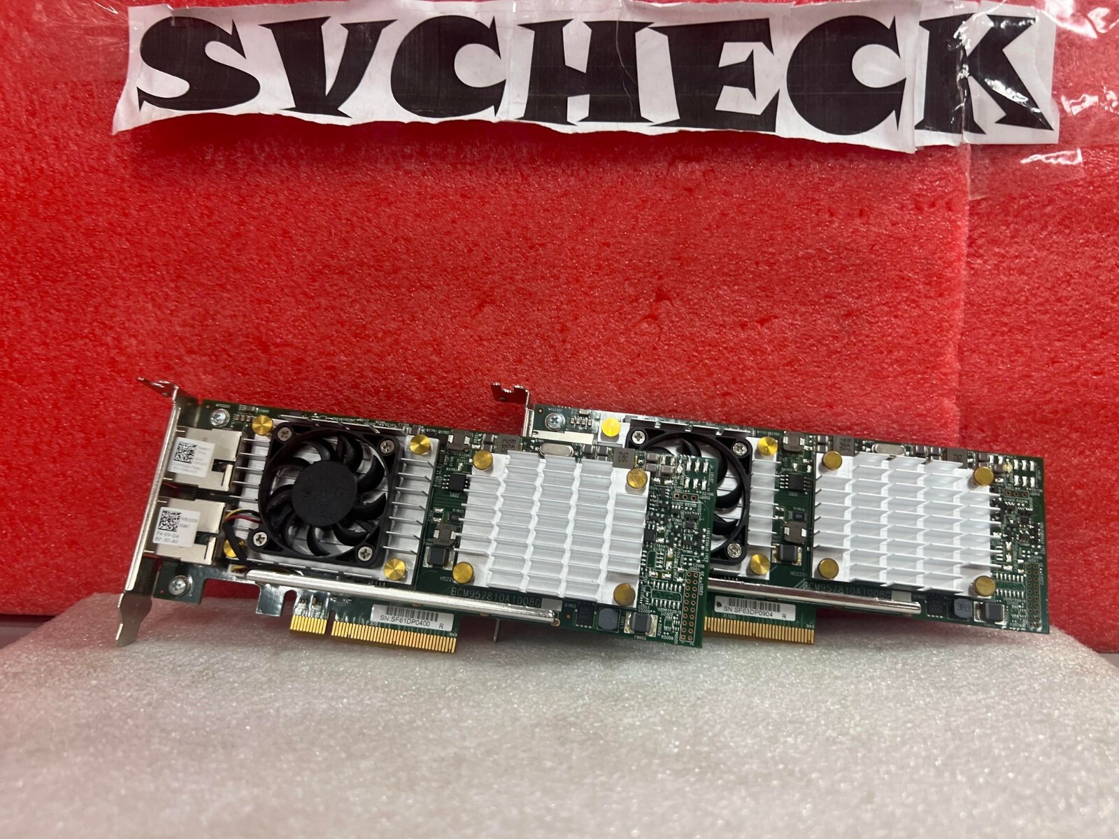 LOT OF 2 DELL 0HN10N BROADCOM 57810S DUAL PORT 10GB PCI-E NETWORK ADAPTER