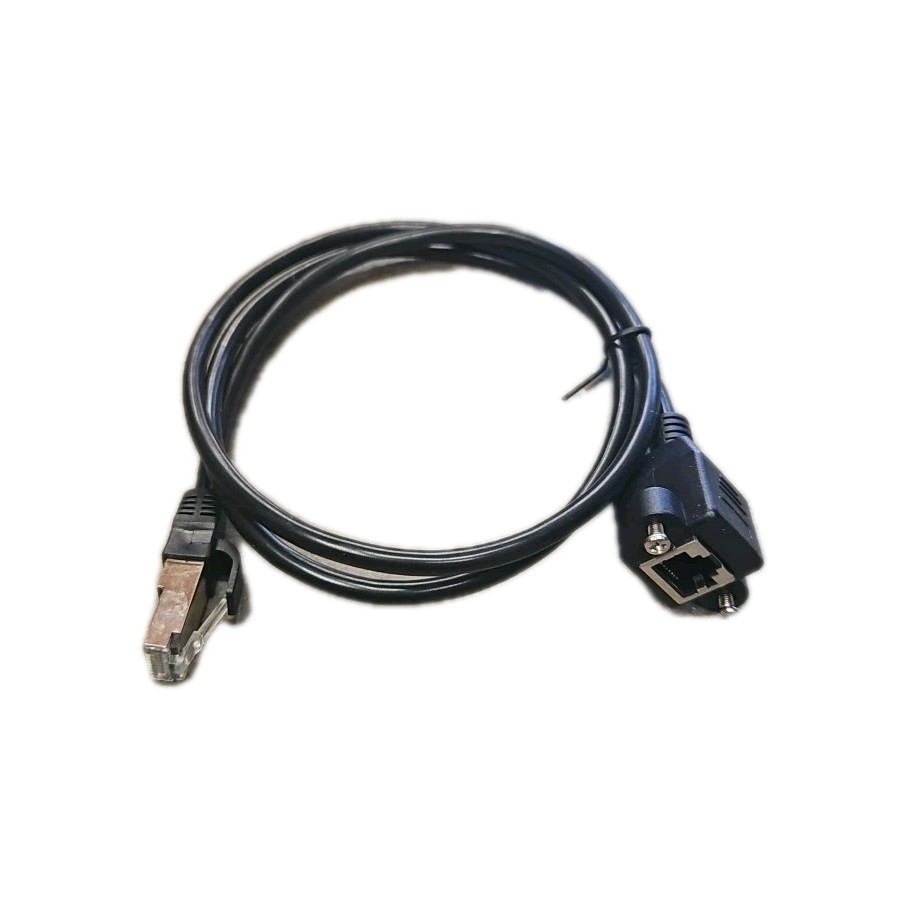 10pcs - 3ft Cat5e RJ45 M/F Shielded Ethernet Network Panel Mount Extension Cable
