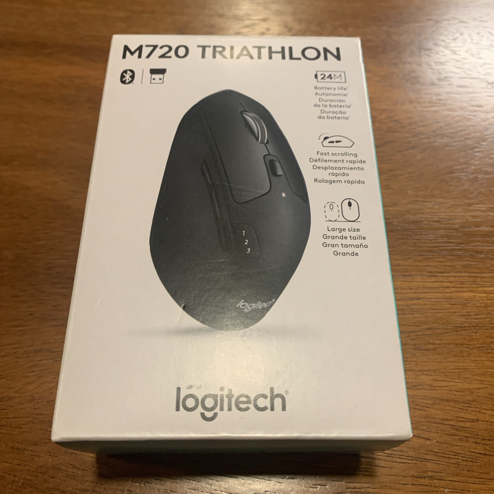 Logitech M720 Triathlon Wireless Mouse - Black