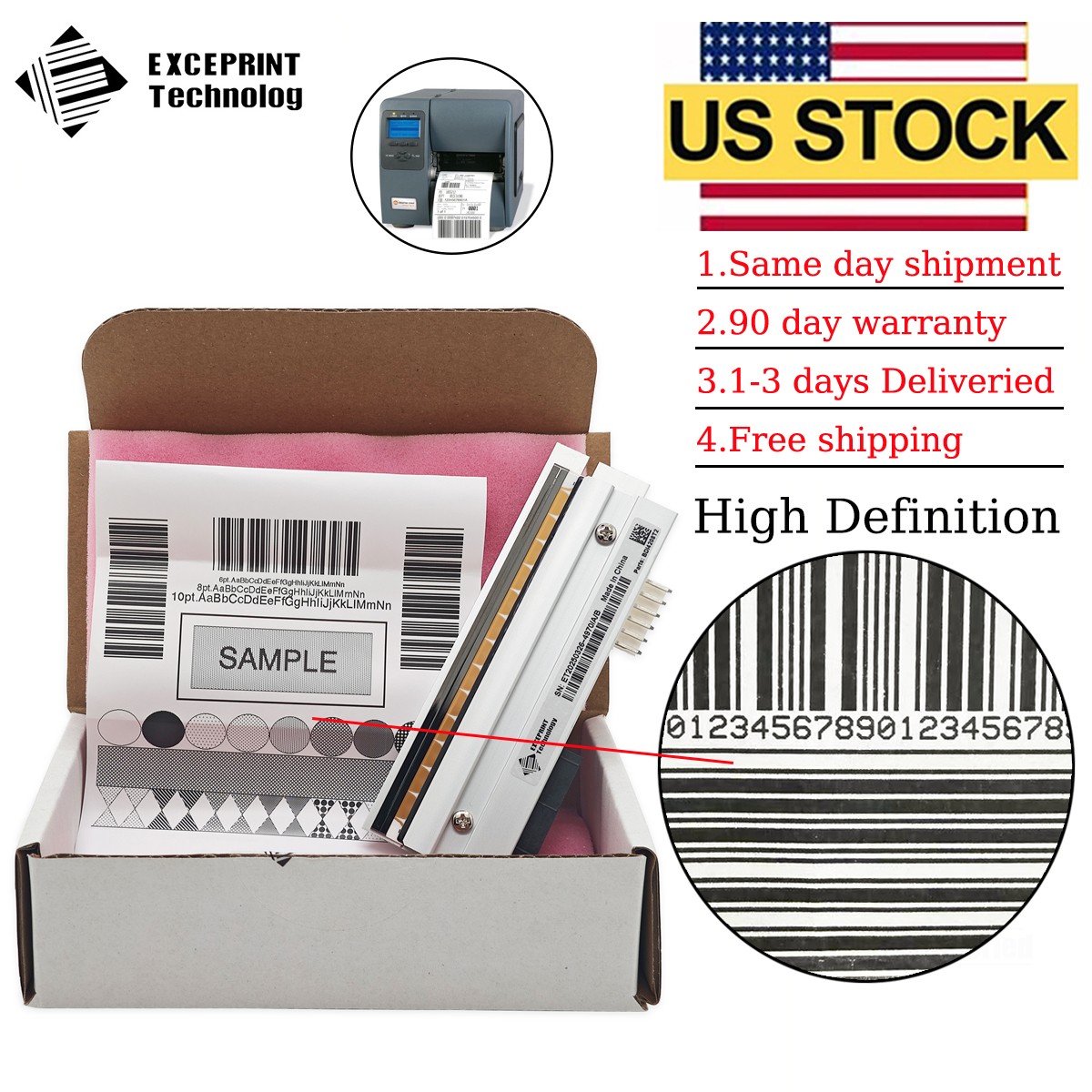 ✅ Printhead For Datamax I-4212E Mark II Printer 203dpi PHD20-2278-01 USA STOCK ✅