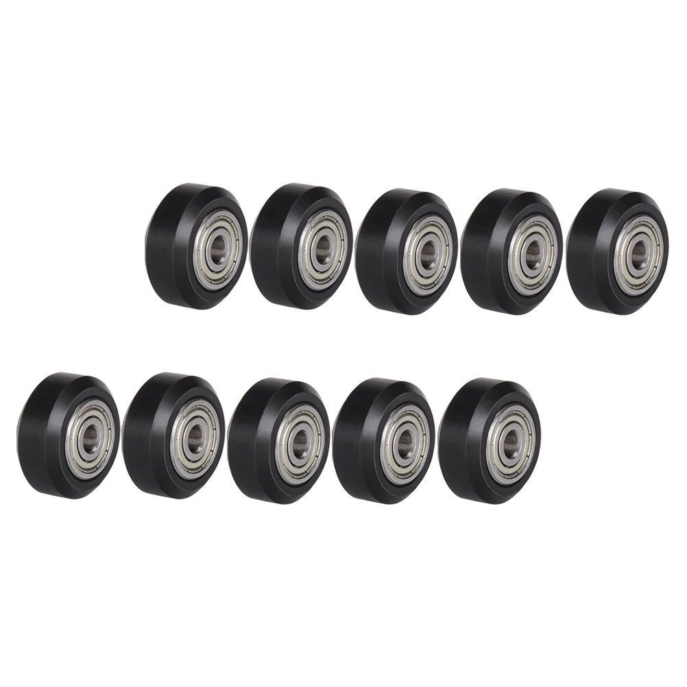 Reusable Plastic Printer Roller Wheels V Shape Groove Passive Round Pulley