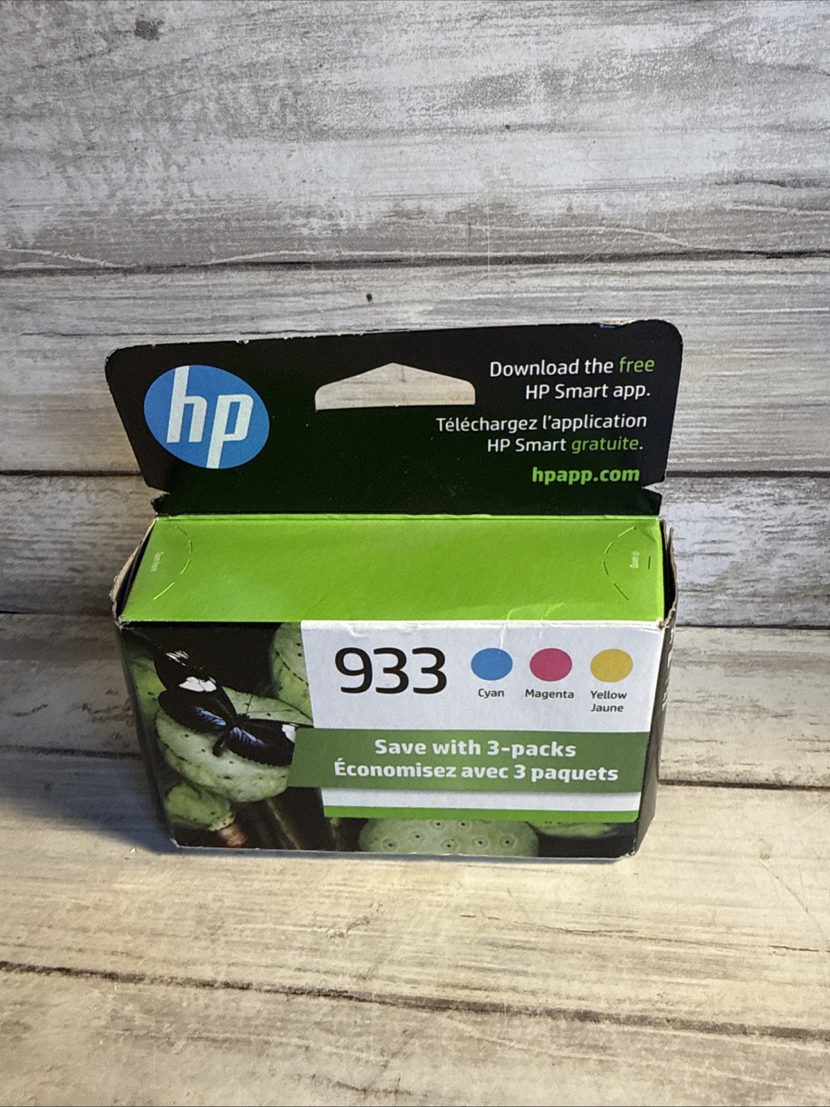 New Genuine HP 933 Cyan Magenta Yellow Ink Cartridges 3 Pack Exp Nov. 2026