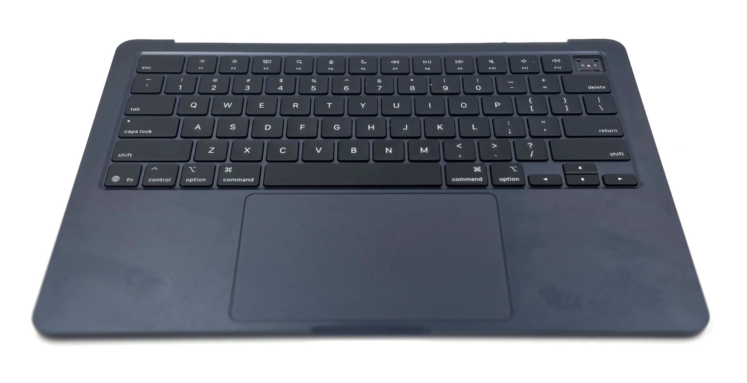 OEM Apple MacBook Air 2025 A3240 Palmrest w/ Keyboard Trackpad Midnight Grade B