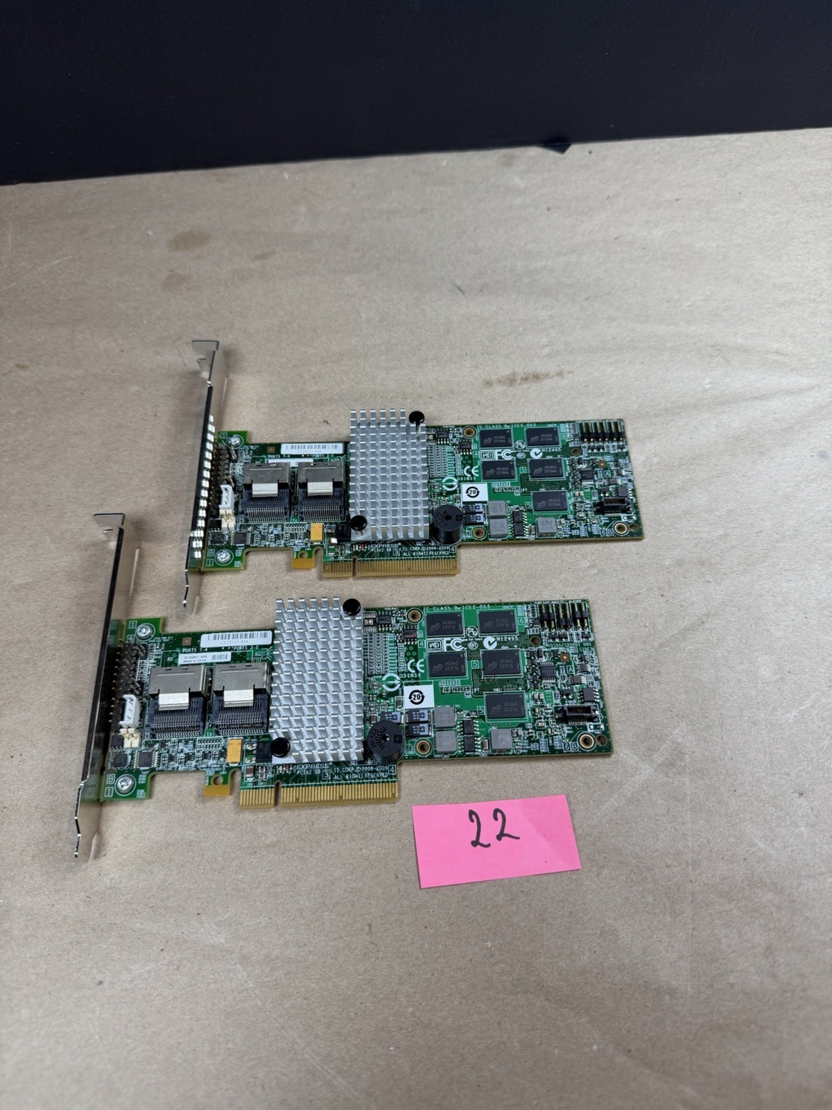 Intel RS2BL080 512MB 4-Port 6Gbps PCIe SAS/SATA RAID Controller Card Lot-2