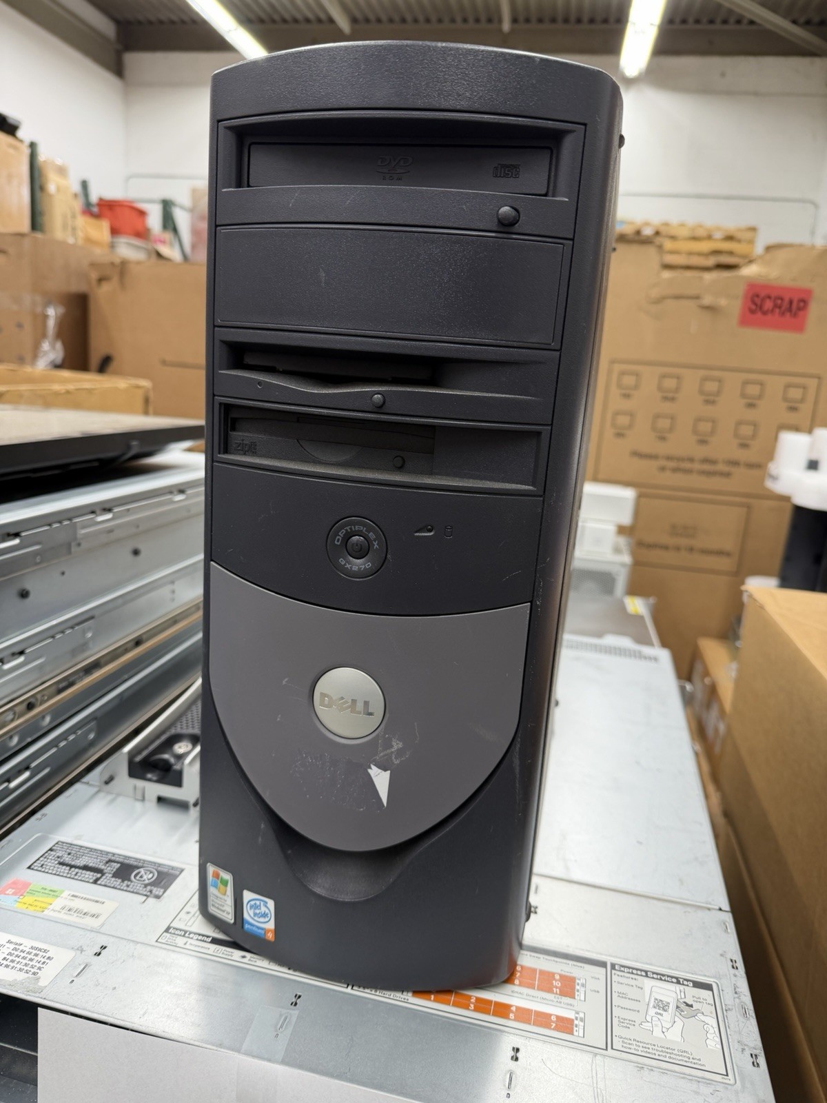 Dell Optiplex GX270 MT Intel Pentium 4 2.26GHz 128MB Ram