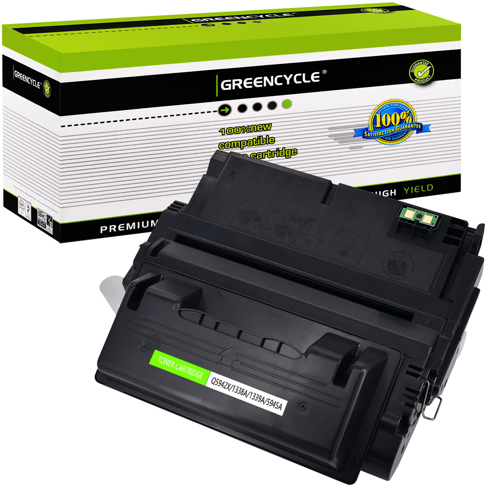 Black Q1338A 38A Toner Cartridge Fits for HP LaserJet 4200 4200n 4200dtn Printer