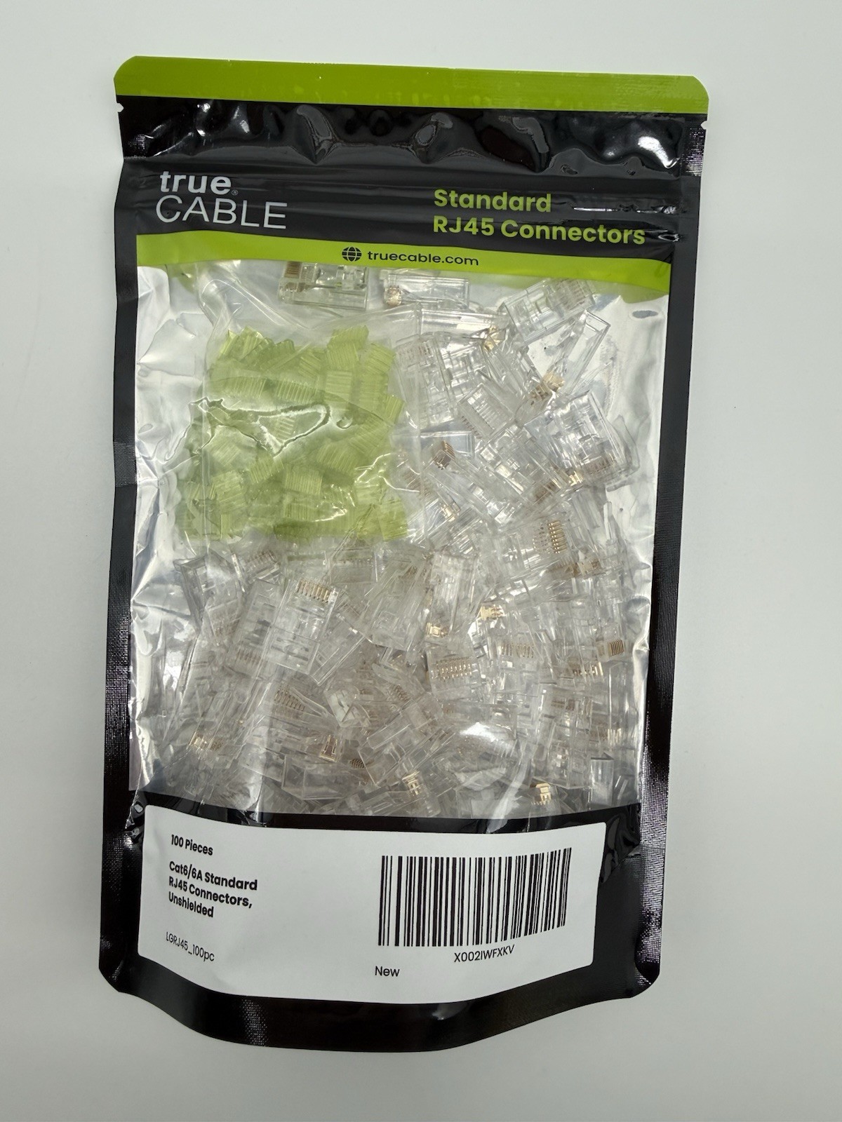 True Cable Cat6/6A Standard RJ45 Connectors Unshielded 100 PCS