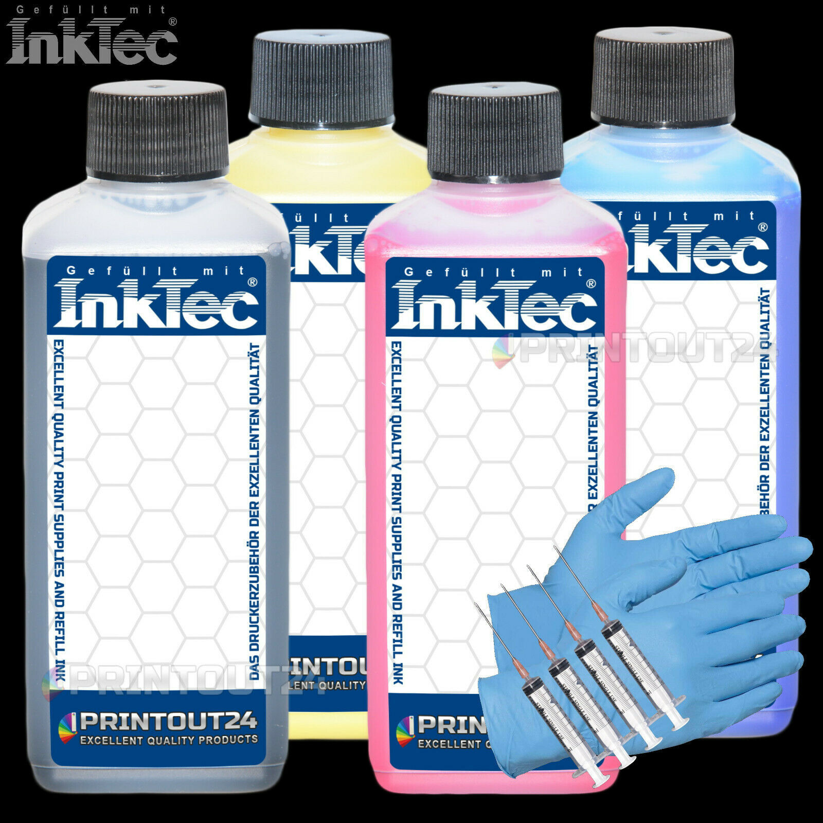 4 X 0.5L InkTec® Ink For Epson SureColor T3400 T3400N T5400 UltraChrome XD