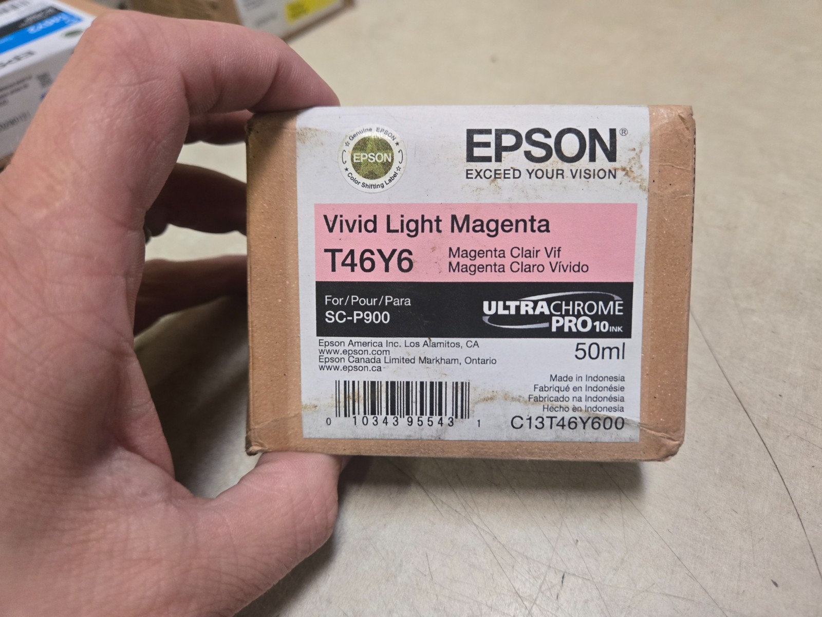 2029  Genuine Epson T46Y6 Vivid Light Magenta Ink Cartridge SureColor P900 OEM